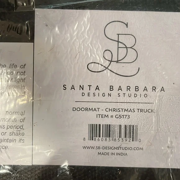 New Coir Doormat - Christmas Truck/NWT - Picture 4 of 7